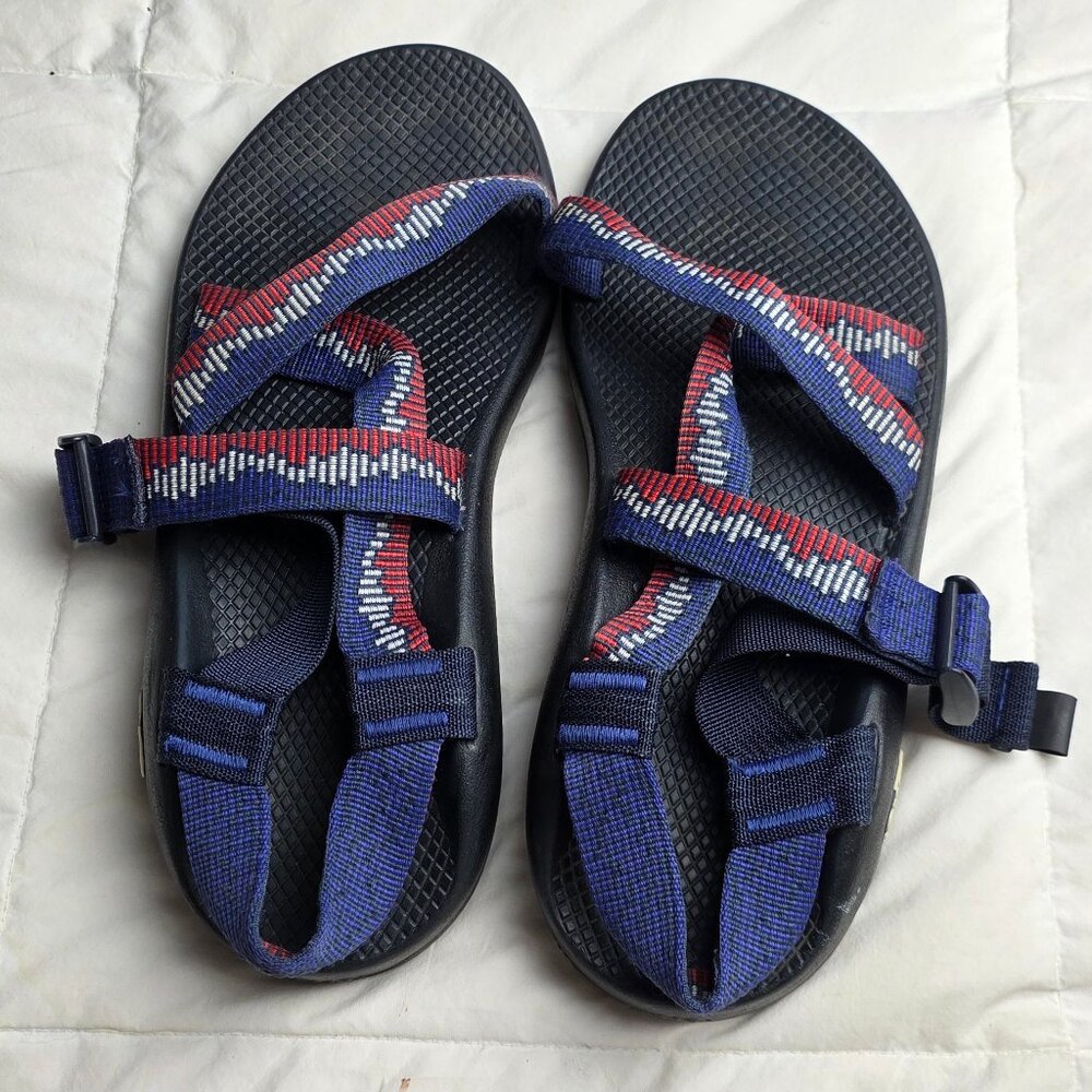 CHACO Z1 Mens US 10  Red/White/Blue